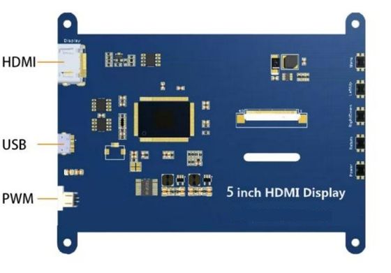 HDMI интерфейс 5 дюймовый Tft LCD дисплей емкостный резистивный сенсорный Raspberry Pi OS Ubuntu Windows