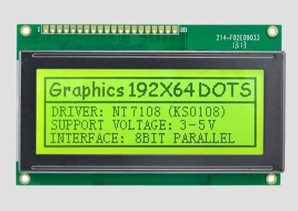 192*64 Character Graphic Dot Matrix LCD Module Parallel Port White Backlight 5v