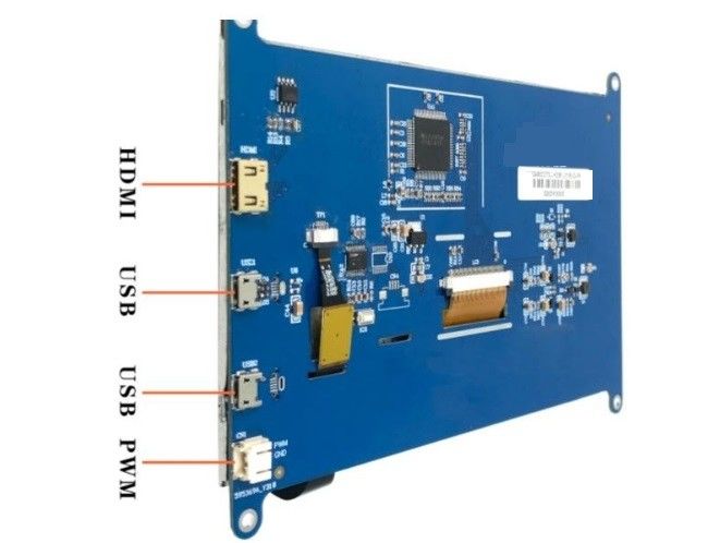 7 дюймовый интерфейс HDMI 1024 * 600 емкостный, резистивный сенсорный опциональный Raspberry Pi OS Ubuntu Windows System